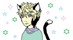 Cat Boy Drawing (color version)