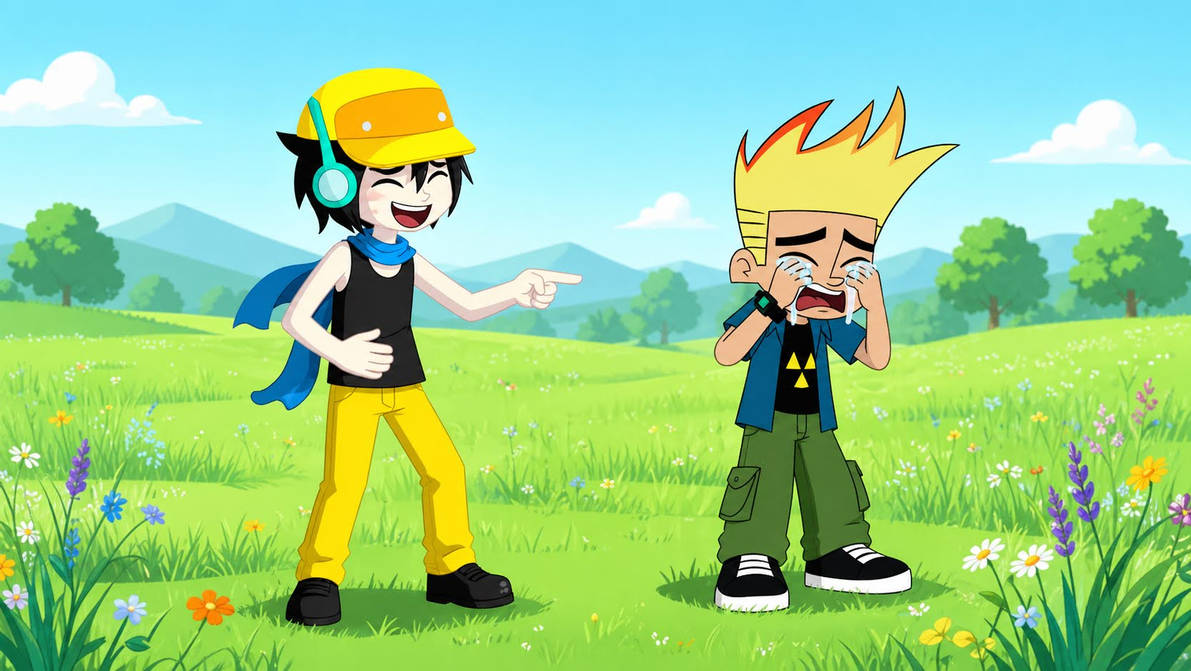 Johnny Crying Rbit Me laughing at Johnny Test Crying by TristinLikesSoda69 on DeviantArt