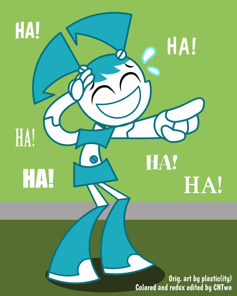 Jenny Laughing (colored redux) by CNTwo on DeviantArt