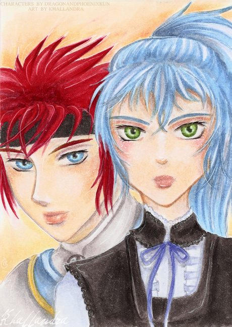 Art Trade: Sora and Mystic