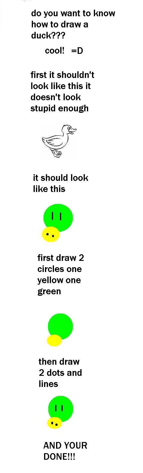 how to draw a duck XP by ducksrulez on DeviantArt