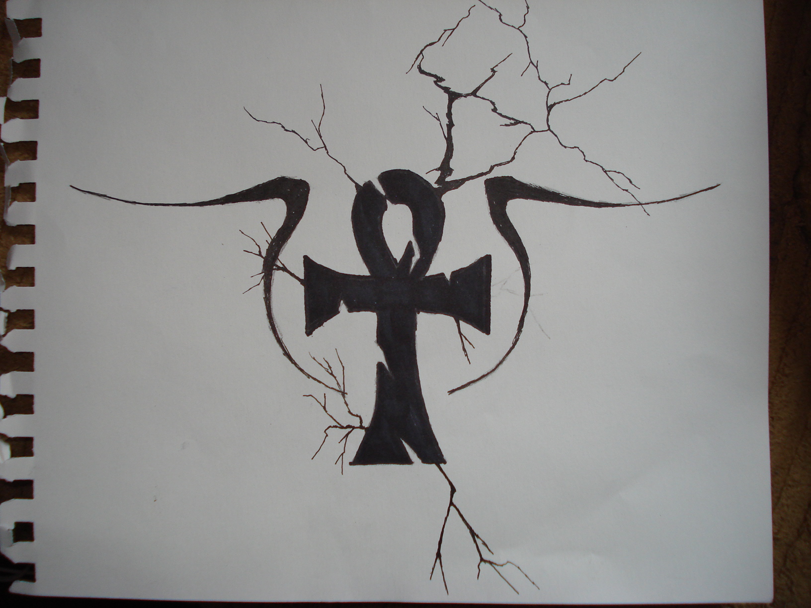 Original sketch of ankh tattoo by tjpdarkvalley on DeviantArt