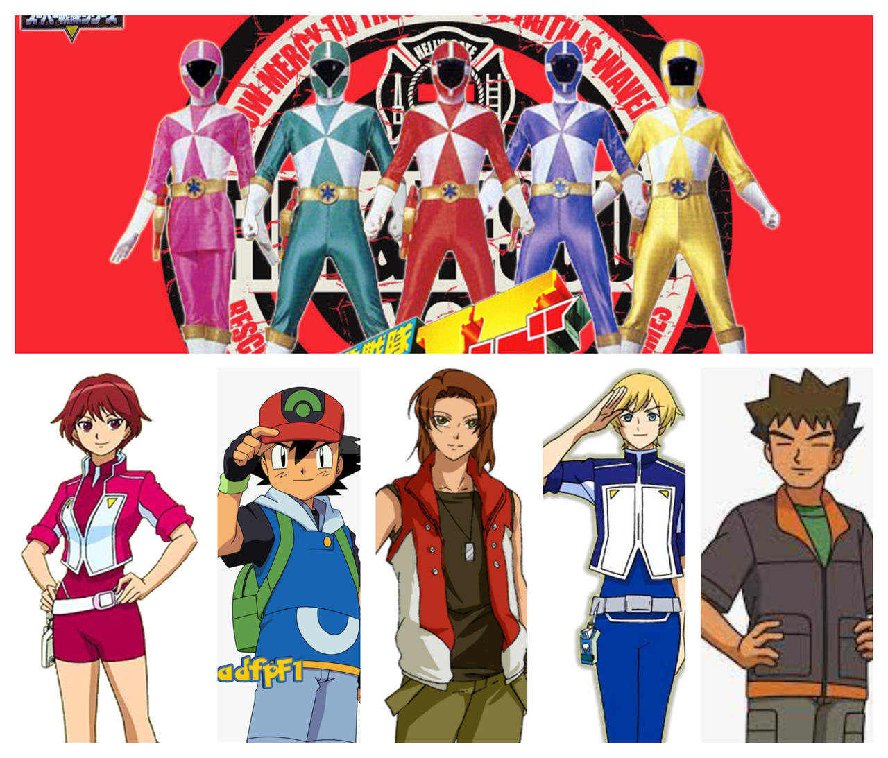 Kyukyu Sentai GoGoFive (Catvgu Style) by cavgu2002 on DeviantArt