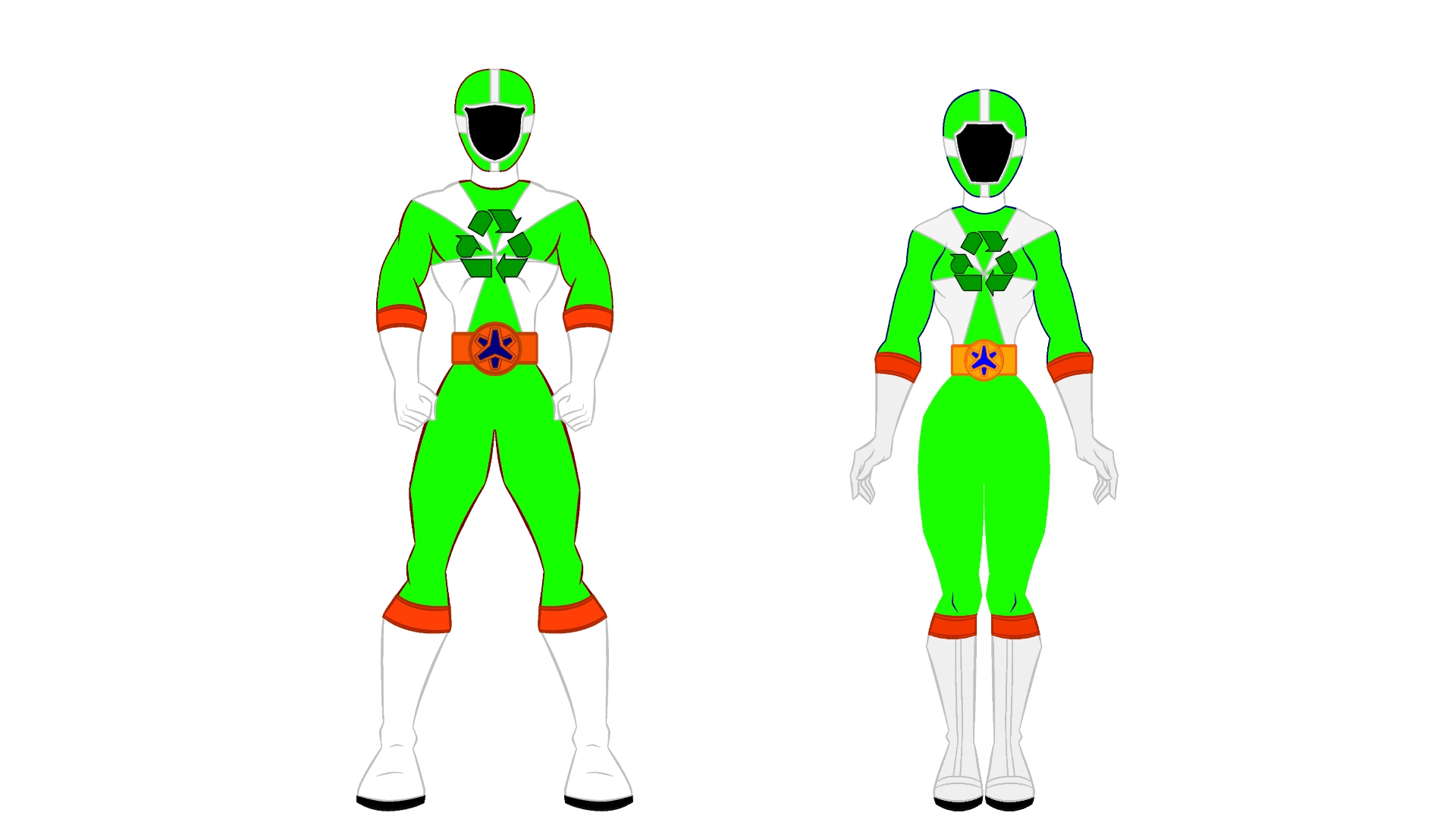 GoGoFive The Recyling Rangers by cavgu2002 on DeviantArt