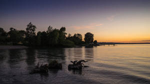 sunset at Lake Constance