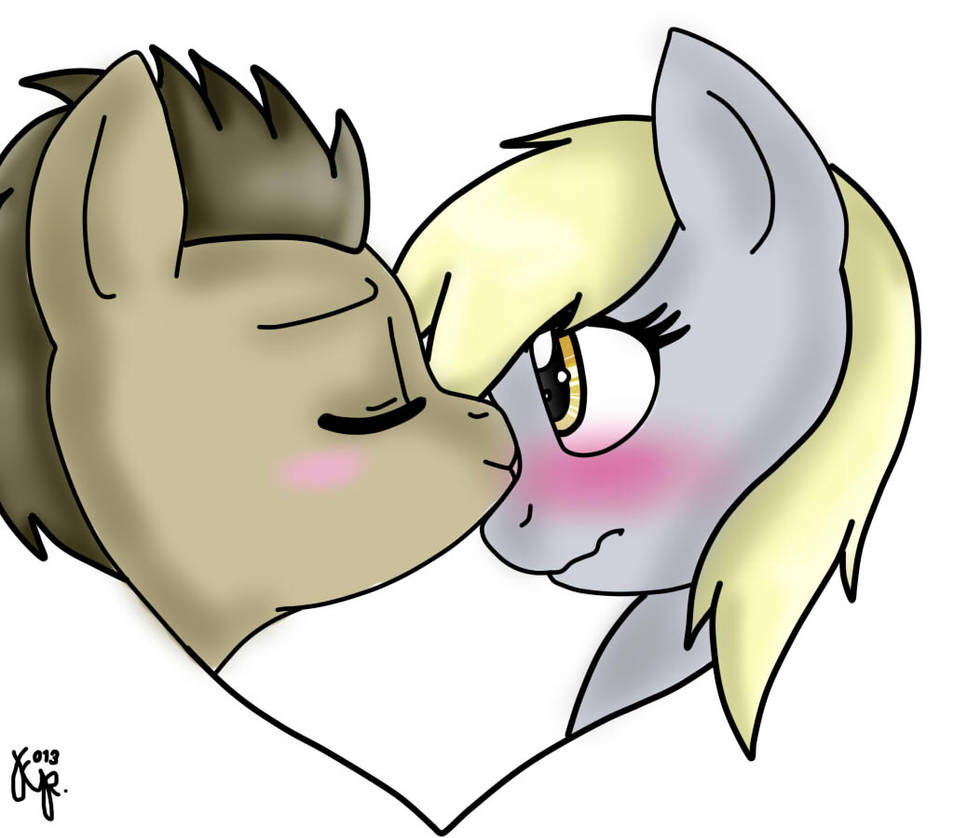 Derpy Love Kiss (Derpy and Doctor) by Flamepsycho013 on DeviantArt