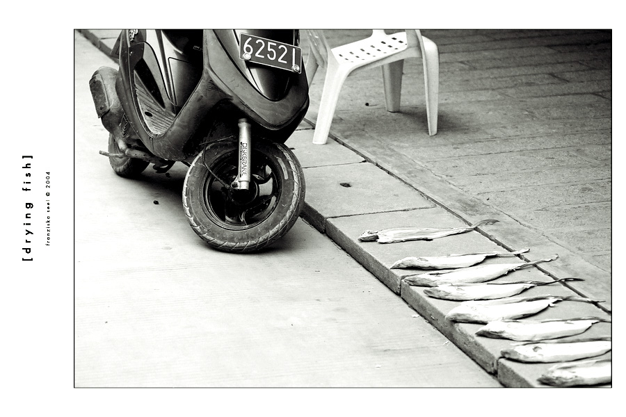 Drying fish