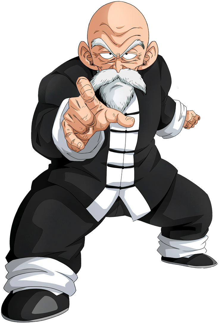 Master Roshi On Red Robe Master Roshi Render by Lunuel on DeviantArt