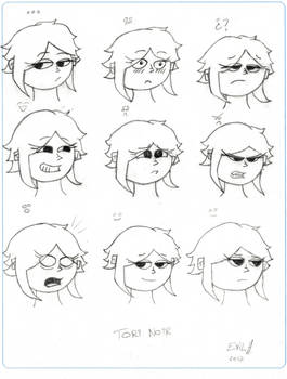 Tori Facial Expressions reference