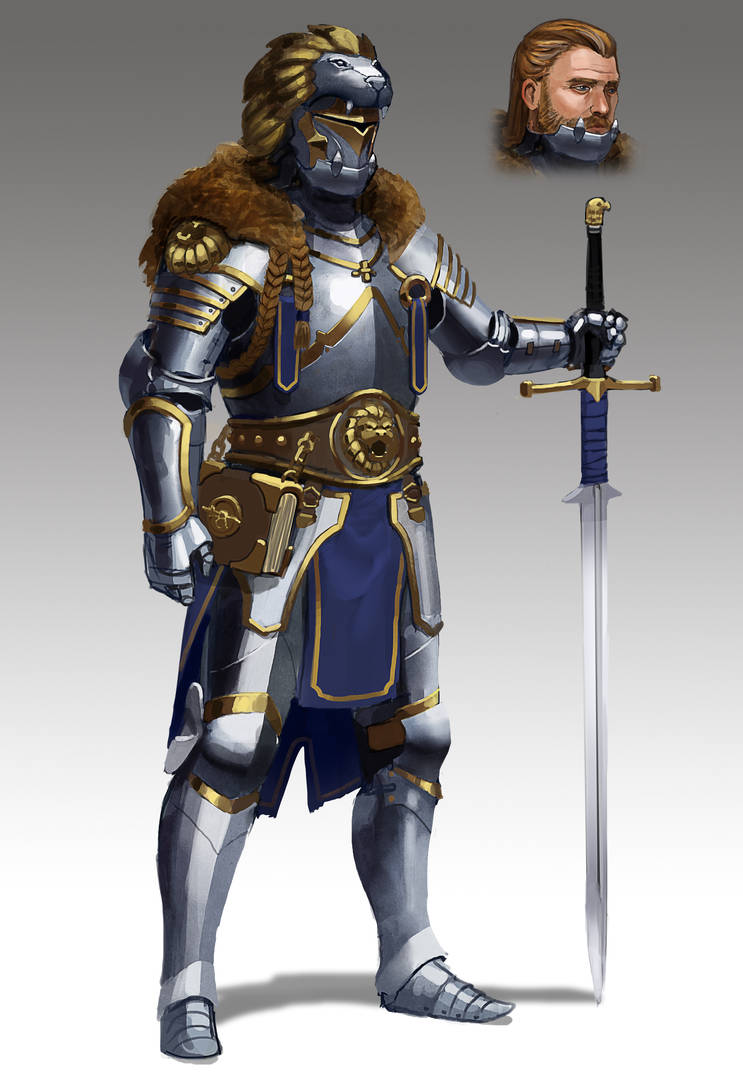 Commission - Lion Knight by L3monJuic3 on DeviantArt