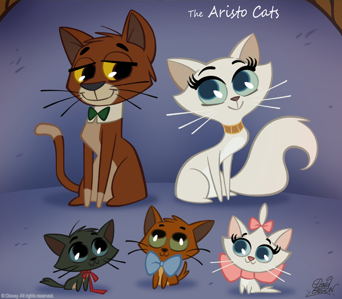 50 Chibis Disney : Aristo Cats by princekido
