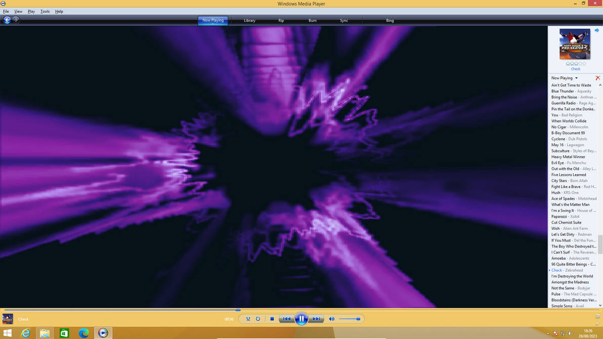 Windows Media Player Visualizations Make Now Playing Mode In Windows