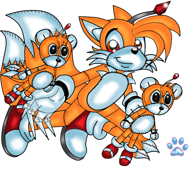 Tails dolls by jayfoxfire on DeviantArt