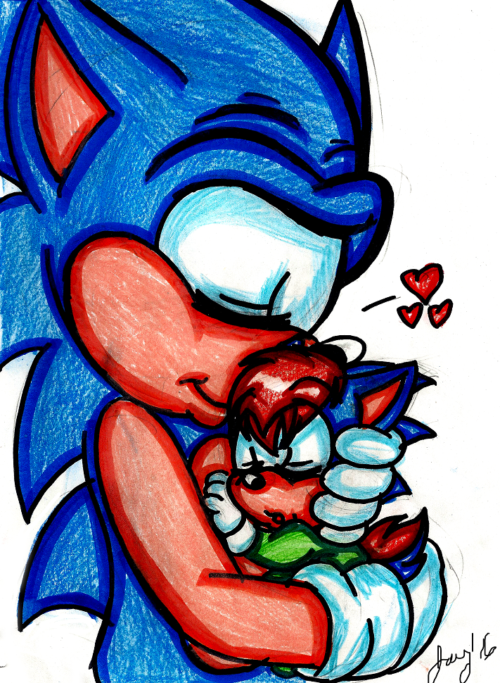 Sonic and baby Jonathan