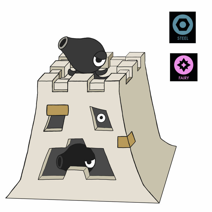 Fakemon Shellfort by PietroUniqo on DeviantArt