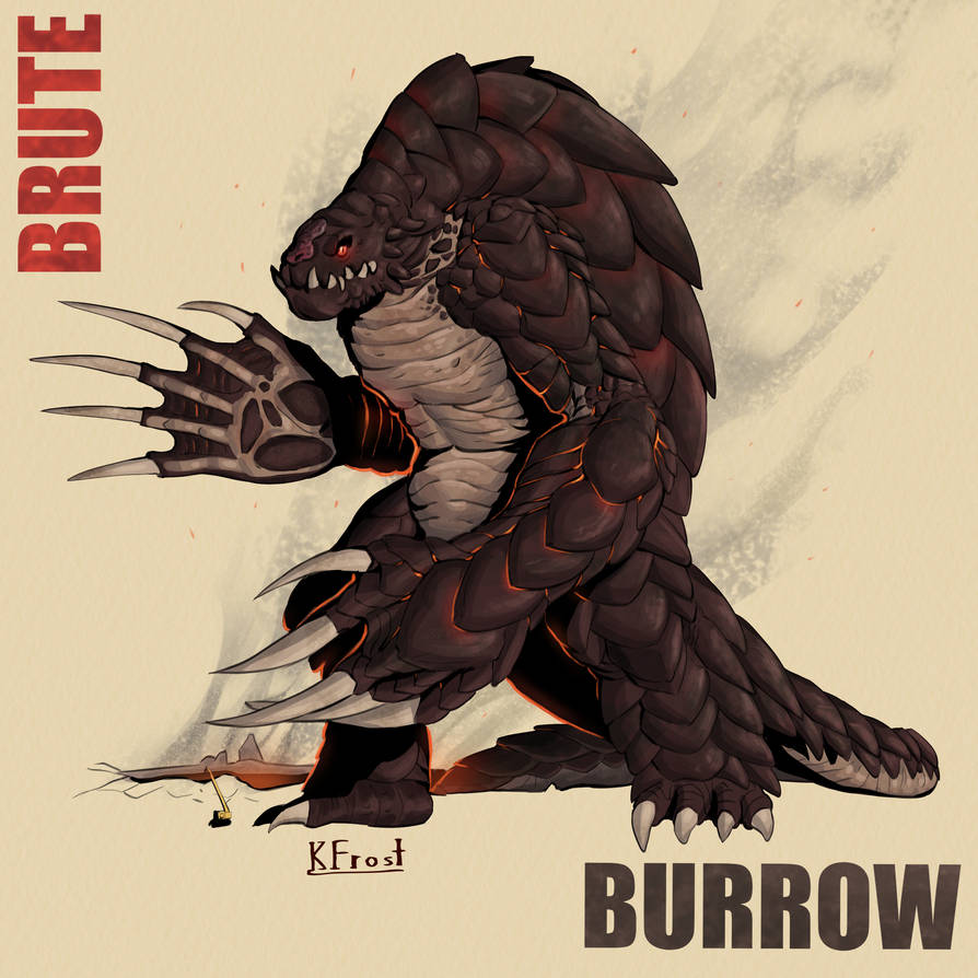 Blue Burrower Brutish Burrower by KFrostJH on DeviantArt