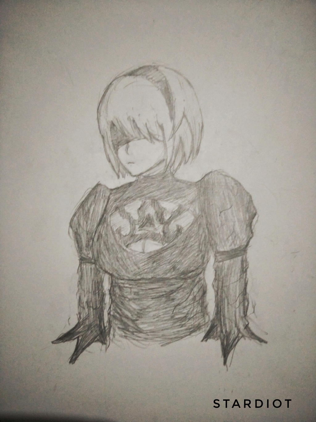 2B Drawing by stardiot on DeviantArt