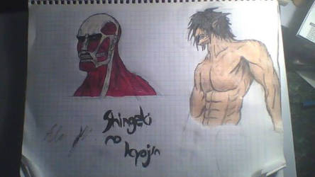 Mi dibujo de shingeki no kyojin