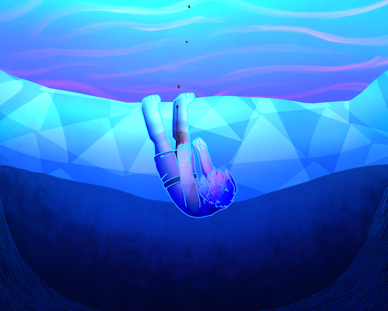 Sinking Head First Deviantart Sinking Deeper Down by DragonCatSongArt on DeviantArt