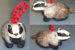 Badger Ornament by Lobster-Ball