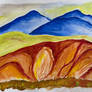 Landscape inspired by Georgia O'Keeffe