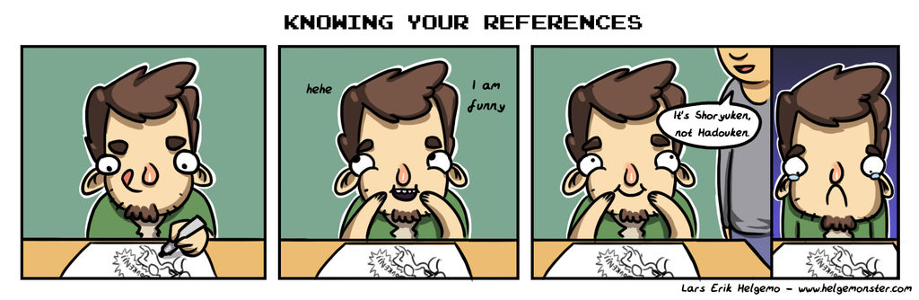 Comic 08: Knowing your references by Helgemonster on DeviantArt