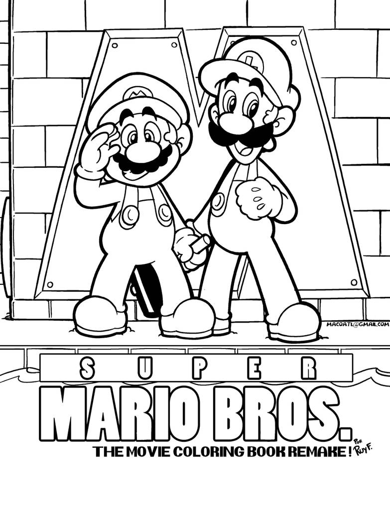 SMB the movie coloring book REMAKE by FlintofMother3 on DeviantArt