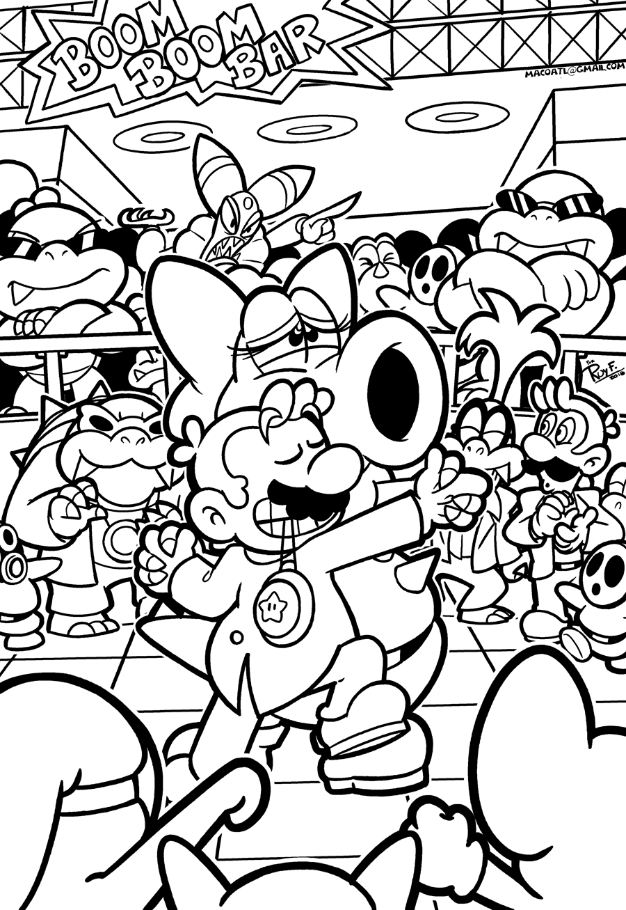 SMB the movie coloring book REMAKE 40 by FlintofMother3 on ...