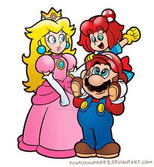 Mario, Peach and Marion