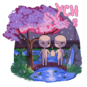 OPEN - YCH pixel animation - Sakura night