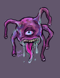 Drooling Inktober with Beholders!