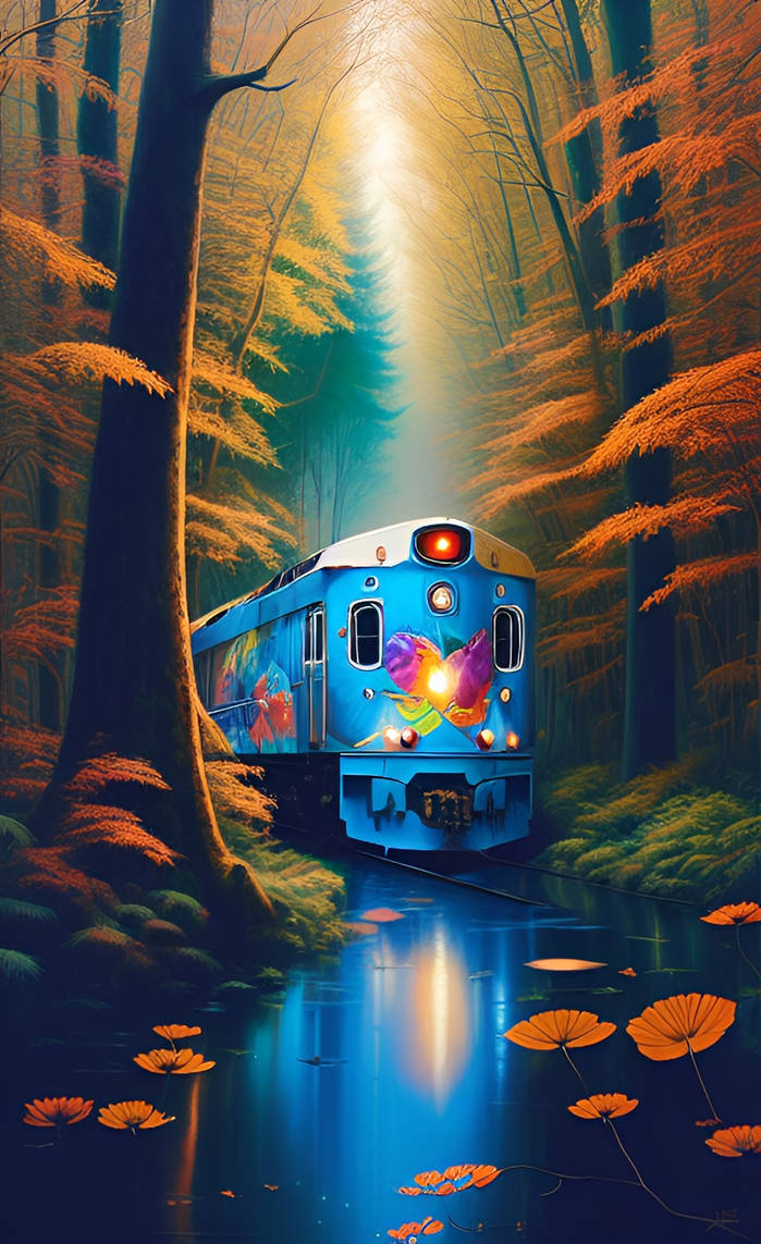 The forest train by tolinton on DeviantArt