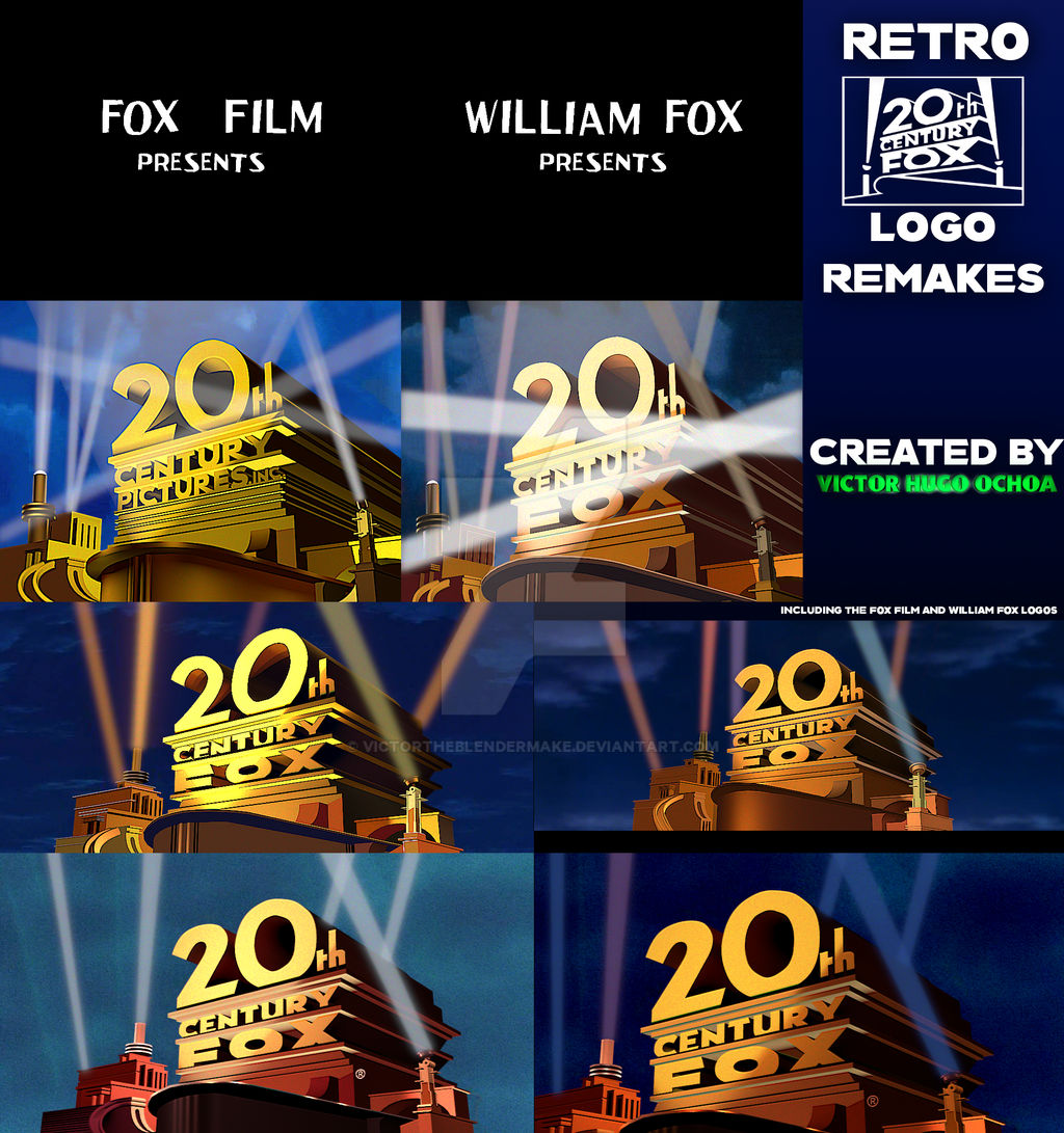 Retro Fox Logo Remakes Final By Victortheblendermake On Deviantart