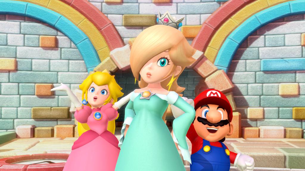 Rosalina Peach and Mario