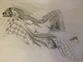 Life drawing reclining