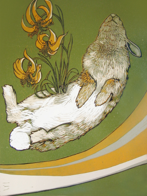 untitled-dead rabbit on green by myodalisque on DeviantArt