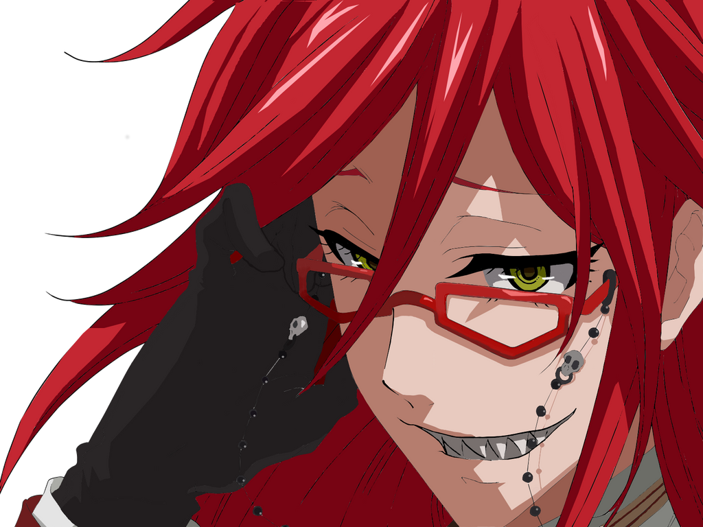 Grell Face Grell-Anime by xHorrorGirlx on DeviantArt