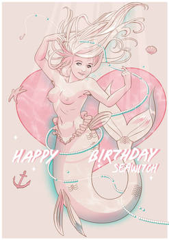 Mermaid Birthday Card