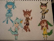 Eevee, Vaporeon, Glaceon, Umbreon, Leafeon