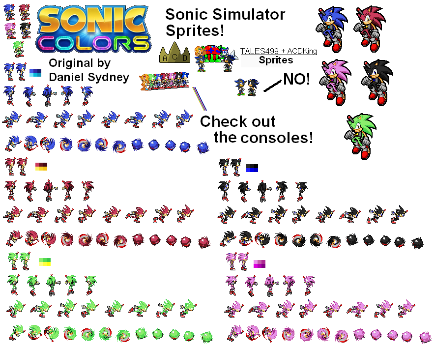 Sonic Colors Simulator Sprites By Tales499 On Deviantart