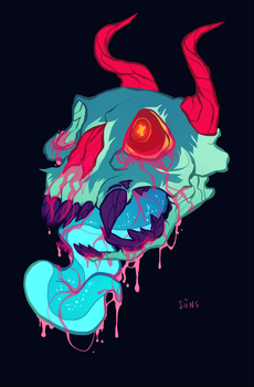 pink skull goop