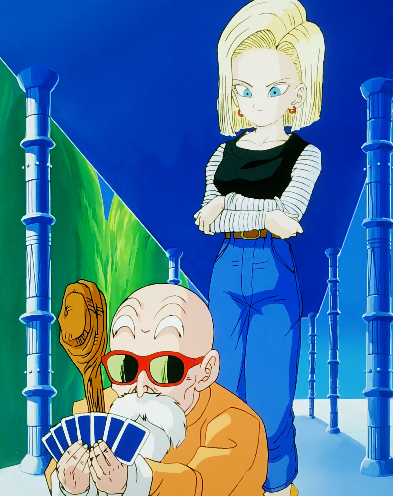 Android 18 Gas Master Roshi Maestro roshi and androide 18 by Akatsuk12 on DeviantArt