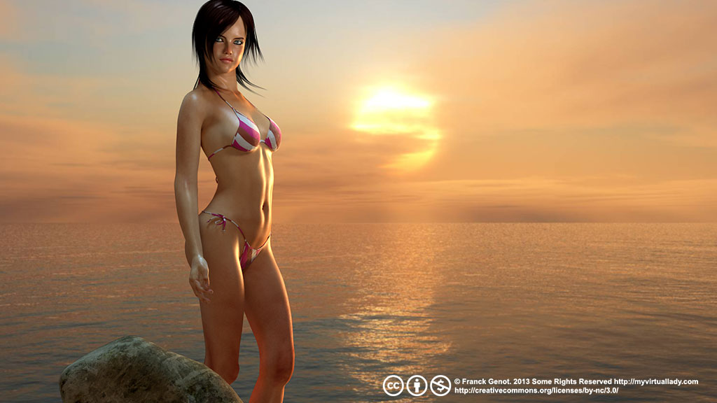 Sunset Girl Riley by myvirtuallady