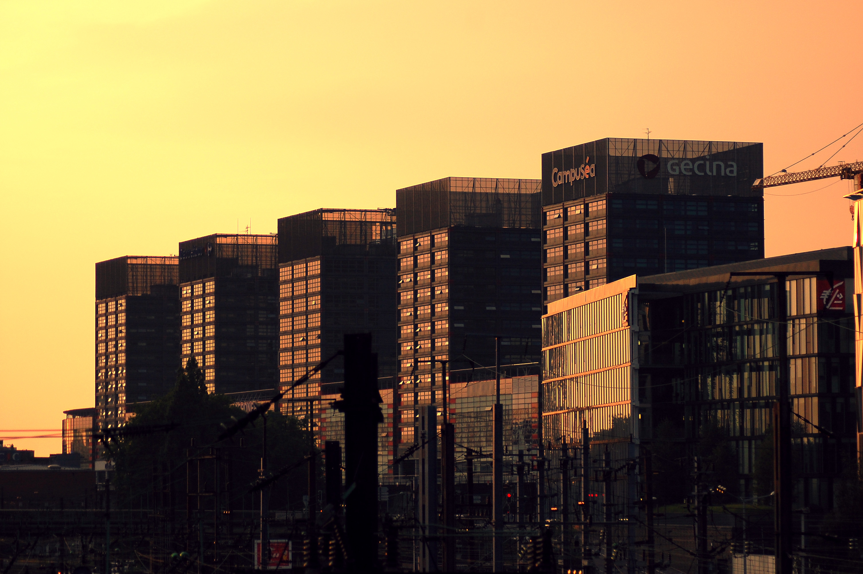 sunset buildings