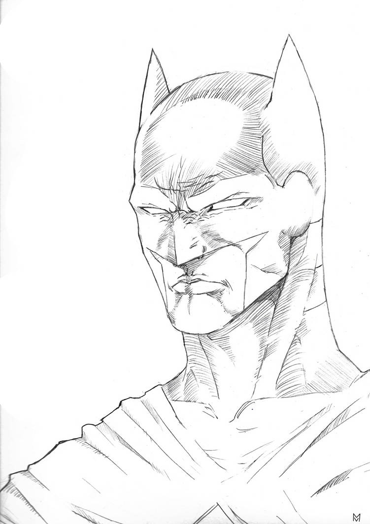 Batman Portrait Simple Batman Portrait by MVB7 on DeviantArt