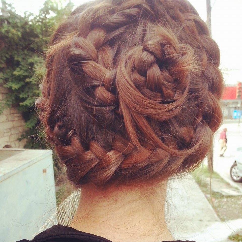 Red head, braid crown