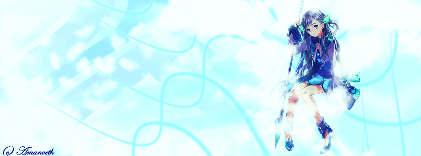 Anime Girl Frost Themed Timeline Cover