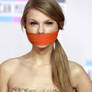 Taylor Swift gagged