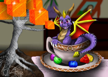 Spyro in cup