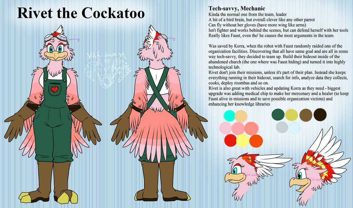 Rivet ref sheet by Villiawenn on DeviantArt